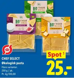 Lidl CHEF SELECT Økologisk pasta tilbud