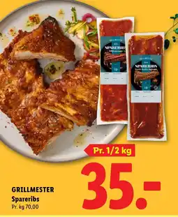 Lidl GRILLMESTER Spareribs tilbud