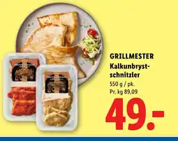 Lidl GRILLMESTER Kalkunbryst- schnitzler tilbud