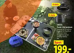 Lidl CRIVIT Pande- eller grydesæt tilbud