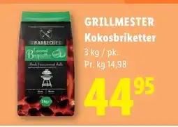 Lidl GRILLMESTER Kokosbriketter tilbud