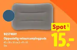 Lidl BESTWAY Oppustelig velourcampingpude tilbud