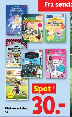 Lidl Klistermærkebog tilbud