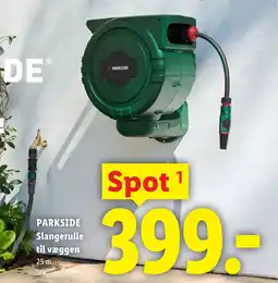 Lidl PARKSIDE Slangerulle til væggen tilbud