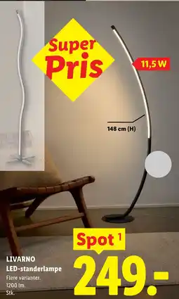 Lidl LIVARNO LED-standerlampe tilbud
