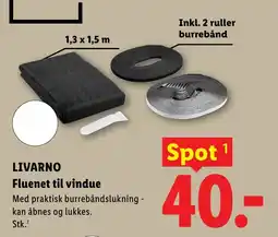 Lidl LIVARNO Fluenet til vindue tilbud