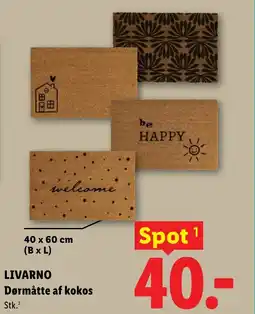 Lidl LIVARNO Dørmåtte af kokos tilbud