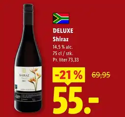 Lidl DELUXE Shiraz tilbud