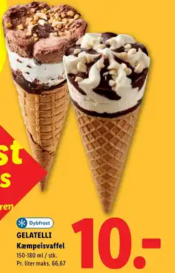Lidl GELATELLI Kæmpeisvaffel tilbud