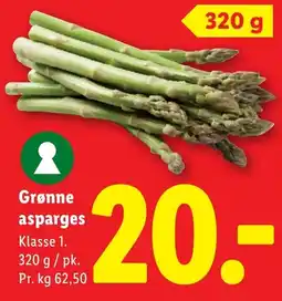 Lidl Grønne asparges tilbud