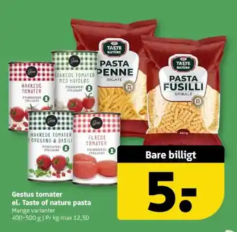 Løvbjerg Gestus tomater el. Taste of nature pasta tilbud