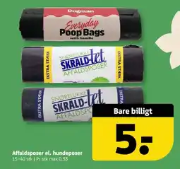 Løvbjerg Affaldsposer el. hundeposer tilbud