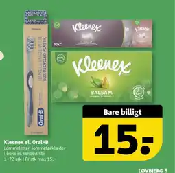 Løvbjerg Kleenex el. Oral-B tilbud