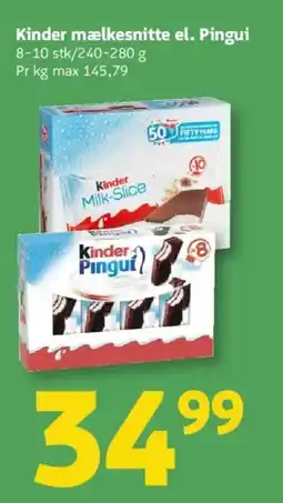 Løvbjerg Kinder mælkesnitte el. Pingui tilbud