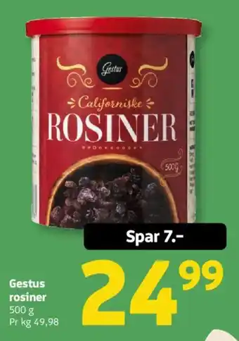 Løvbjerg Gestus rosiner tilbud