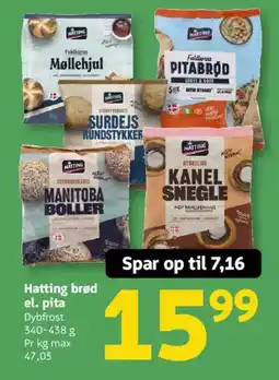 Løvbjerg Hatting brød el. pita tilbud
