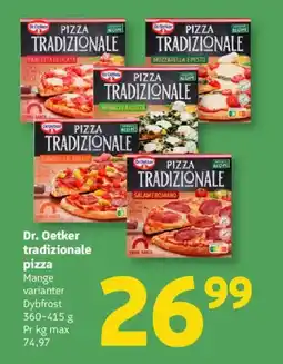 Løvbjerg Dr. Oetker tradizionale pizza tilbud