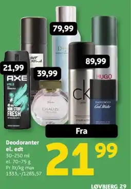 Løvbjerg Deodoranter el. edt tilbud