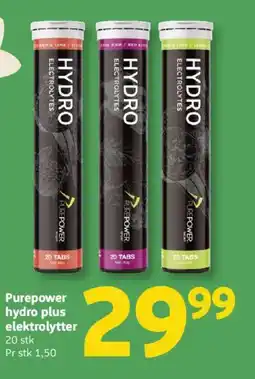 Løvbjerg Purepower hydro plus elektrolytter tilbud