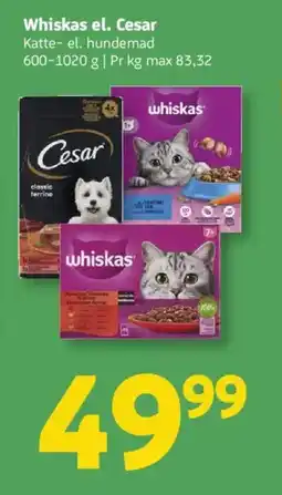 Løvbjerg Whiskas el. Cesar tilbud