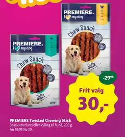 Maxi Zoo PREMIERE Twisted Chewing Stick tilbud