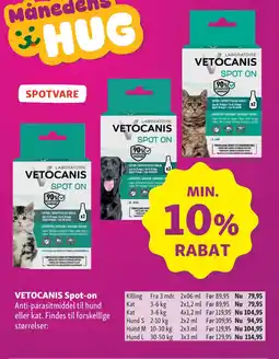 Maxi Zoo VETOCANIS Spot-on tilbud
