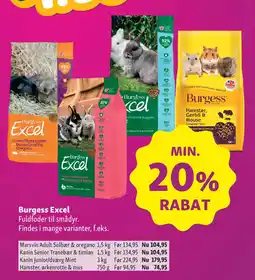 Maxi Zoo Burgess Excel tilbud
