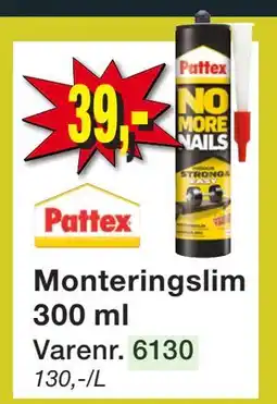 Harald Nyborg Monteringslim 300 ml tilbud