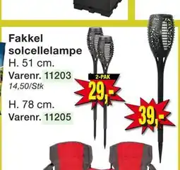 Harald Nyborg Fakkel solcellelampe tilbud