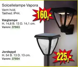 Harald Nyborg Solcellelampe Vapora tilbud