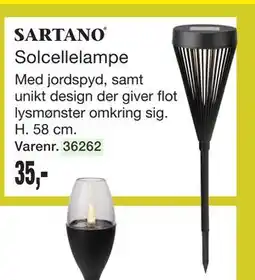 Harald Nyborg Solcellelampe tilbud