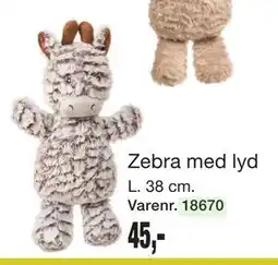 Harald Nyborg Zebra med lyd tilbud
