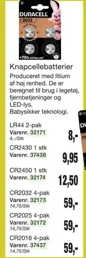 Harald Nyborg Knapcellebatterier tilbud