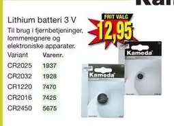 Harald Nyborg Lithium batteri 3 V tilbud
