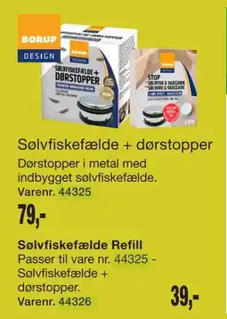 Harald Nyborg Sølvfiskefælde + dørstopper tilbud