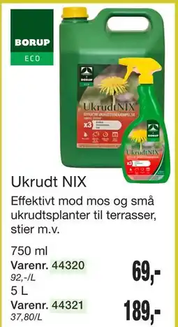 Harald Nyborg Ukrudt NIX tilbud