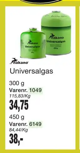 Harald Nyborg Nakano Universalgas tilbud
