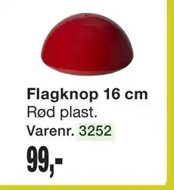 Harald Nyborg Flagknop 16 cm tilbud