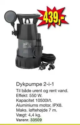 Harald Nyborg Dykpumpe 2-i-1 tilbud