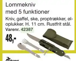 Harald Nyborg Lommekniv med 5 funktioner tilbud