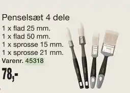 Harald Nyborg Penselsæt 4 dele tilbud