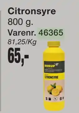 Harald Nyborg Citronsyre tilbud