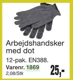 Harald Nyborg Arbejdshandsker med dot tilbud