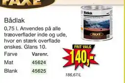 Harald Nyborg Bådlak tilbud