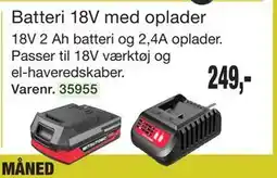Harald Nyborg Batteri 18V med oplader tilbud