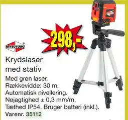 Harald Nyborg Krydslaser med stativ tilbud