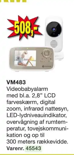 Harald Nyborg BABY ALARM VM483 tilbud