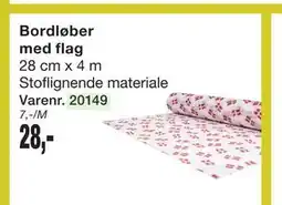 Harald Nyborg Bordløber med flag tilbud