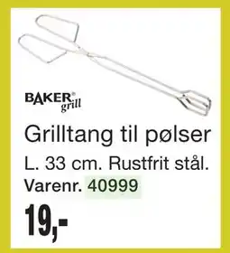 Harald Nyborg Grilltang til pølser tilbud