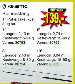 Harald Nyborg Spinnestang tilbud